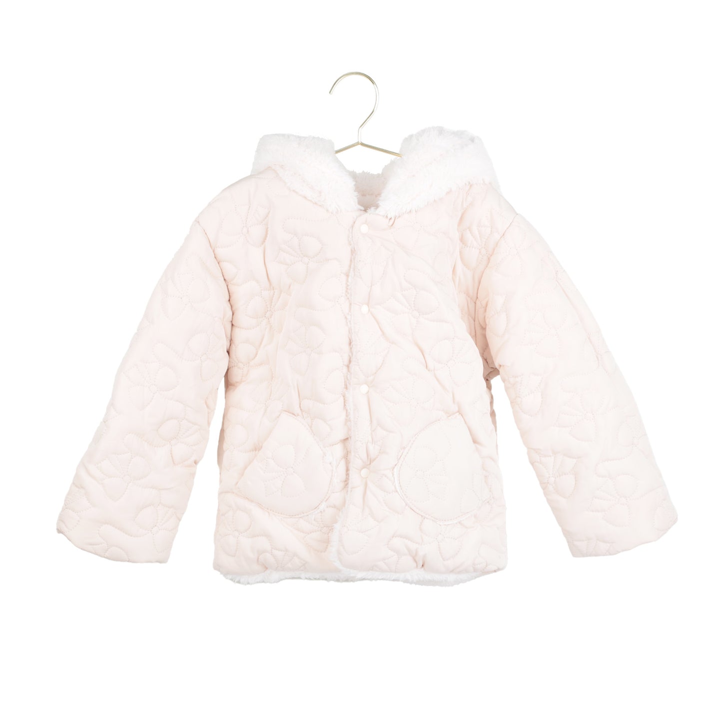 Steppjacke Schleife+Plüsch