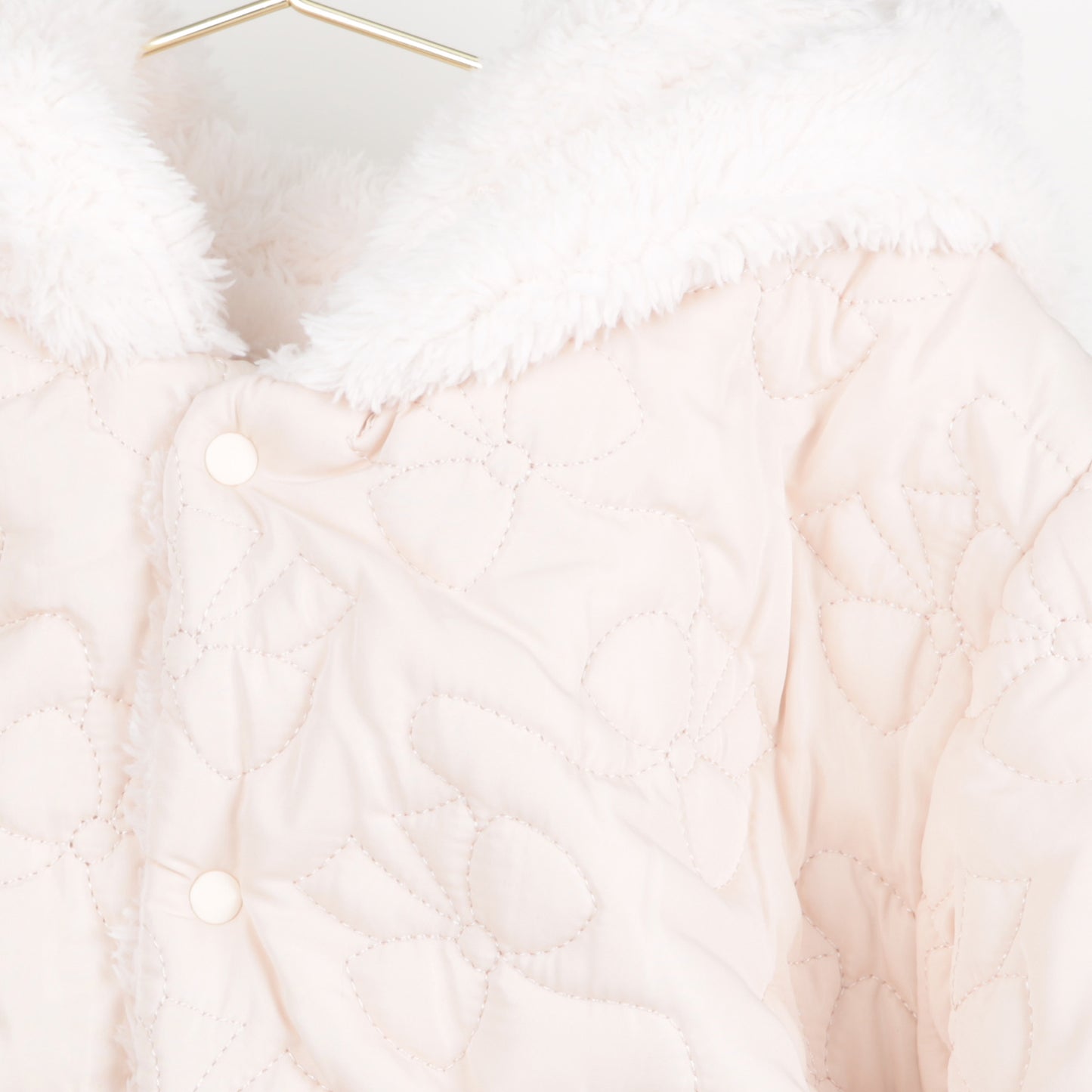 Steppjacke Schleife+Plüsch