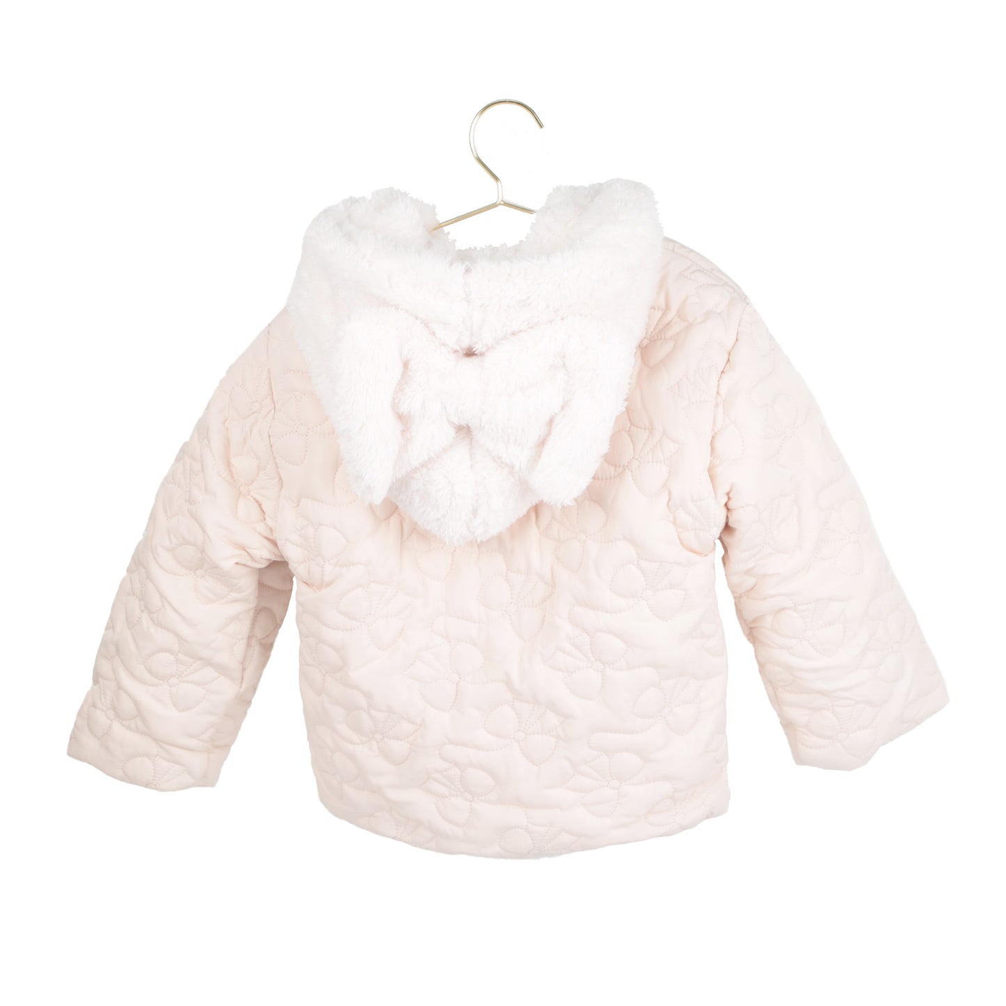 Steppjacke Schleife+Plüsch