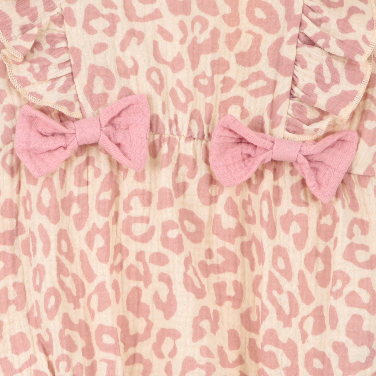 Musselinromper+Haarband Leo