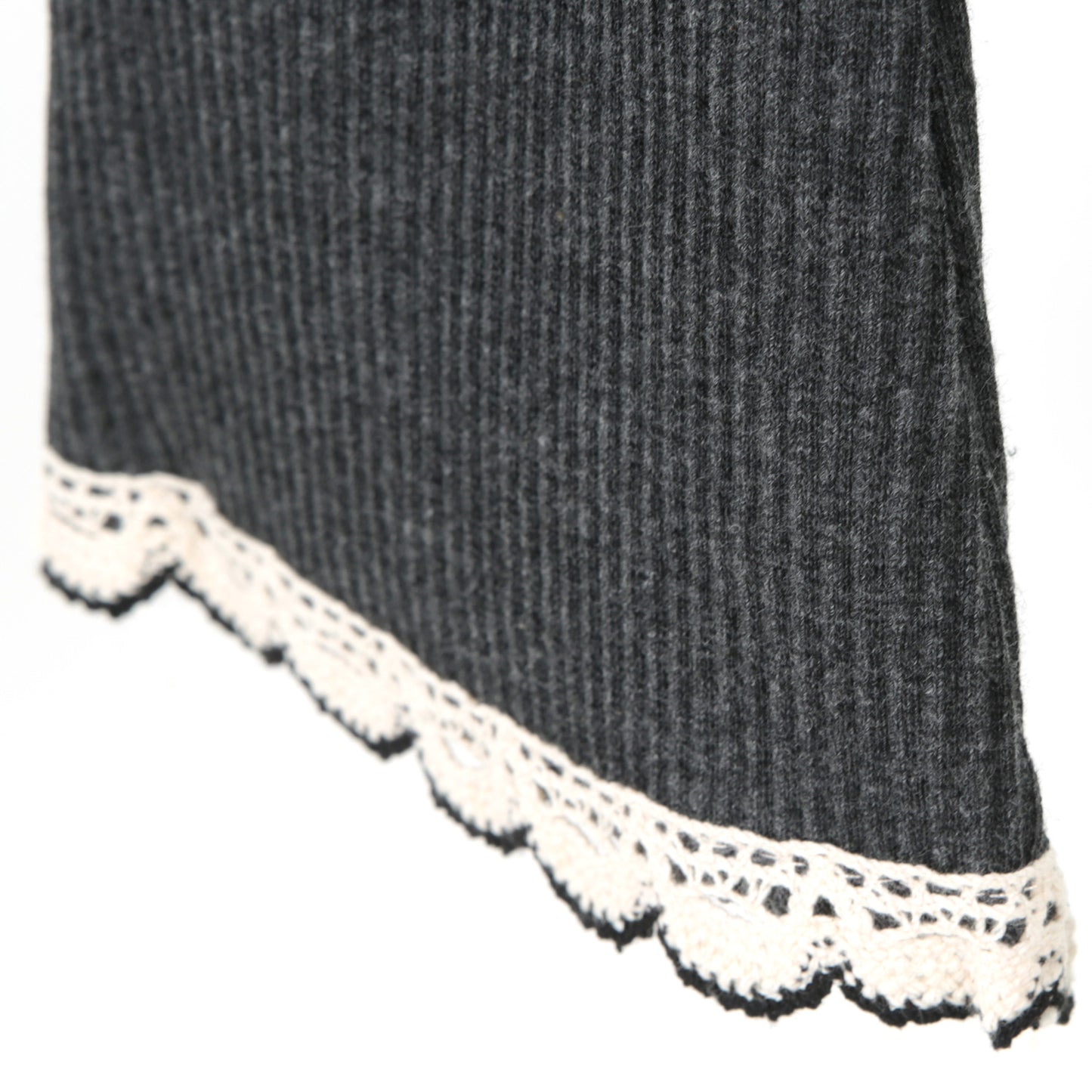 Hose Flared Spitze dunkelgrau