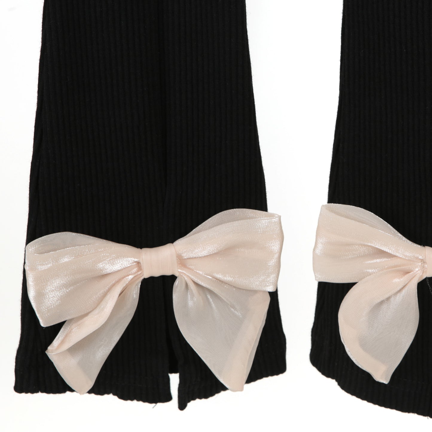 Hose Flared Schleife schwarz