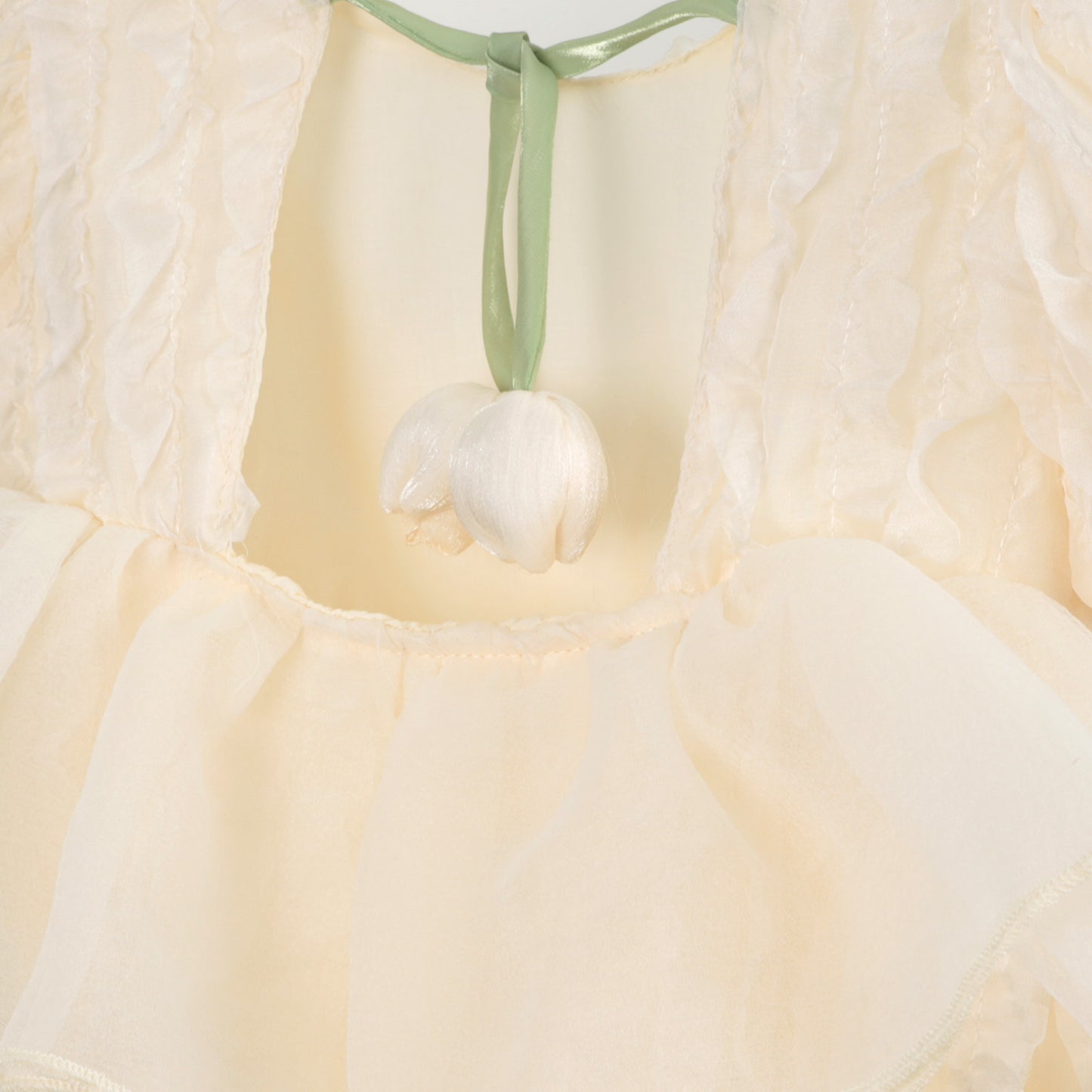 Tüllromper Tulpen creme