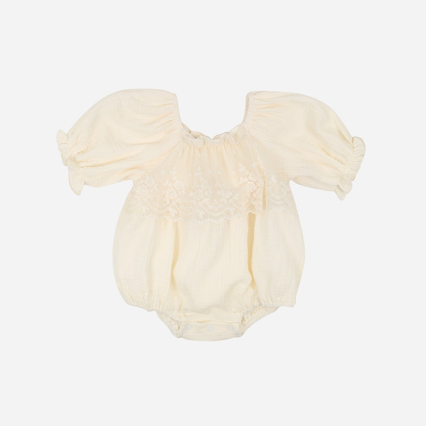 Musselinromper Spitze creme I