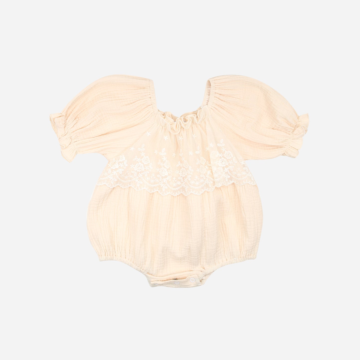 Musselinromper Spitze creme II