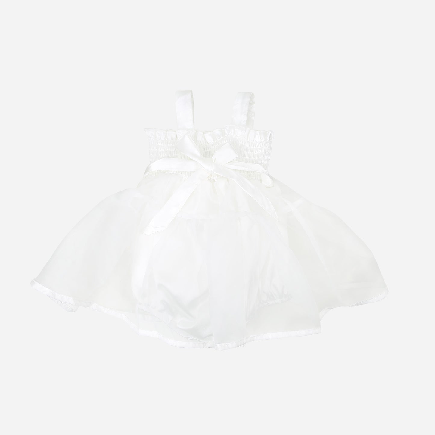 Satin-Tüllromper Ballerina weiß