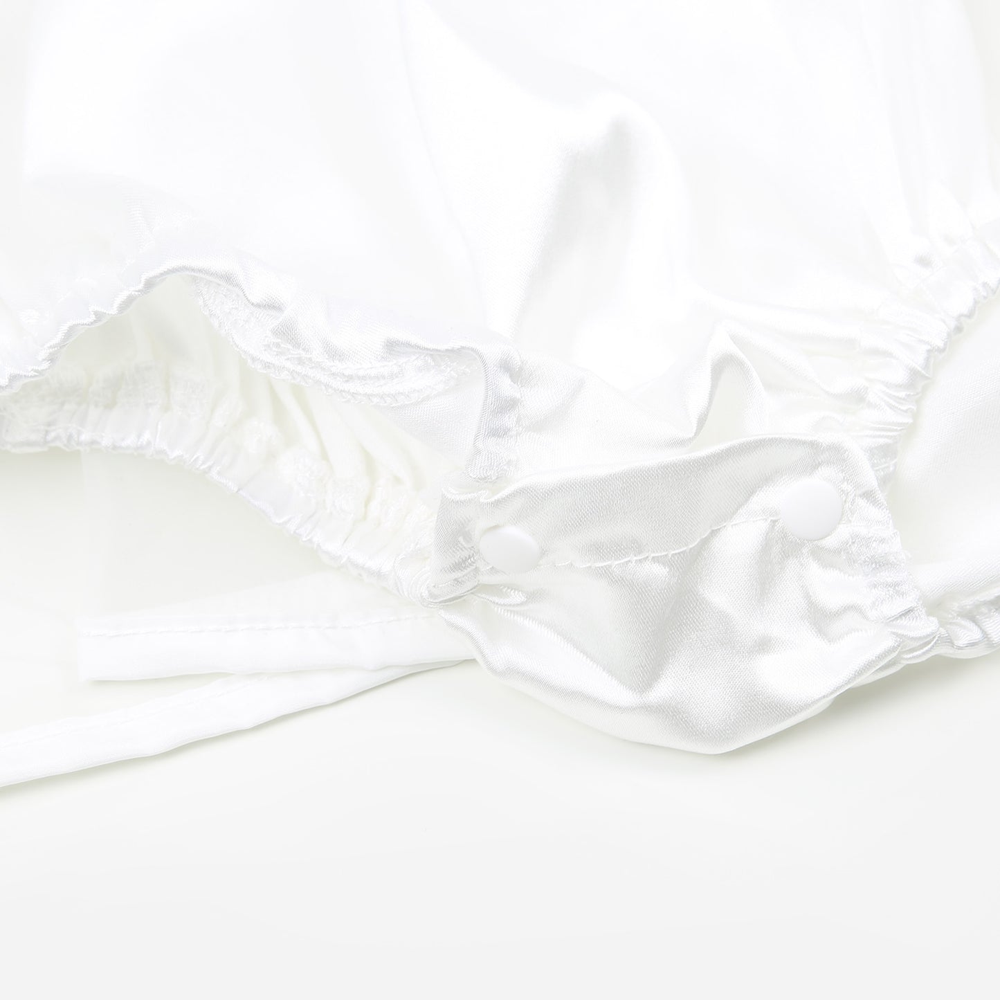 Satin-Tüllromper Ballerina weiß