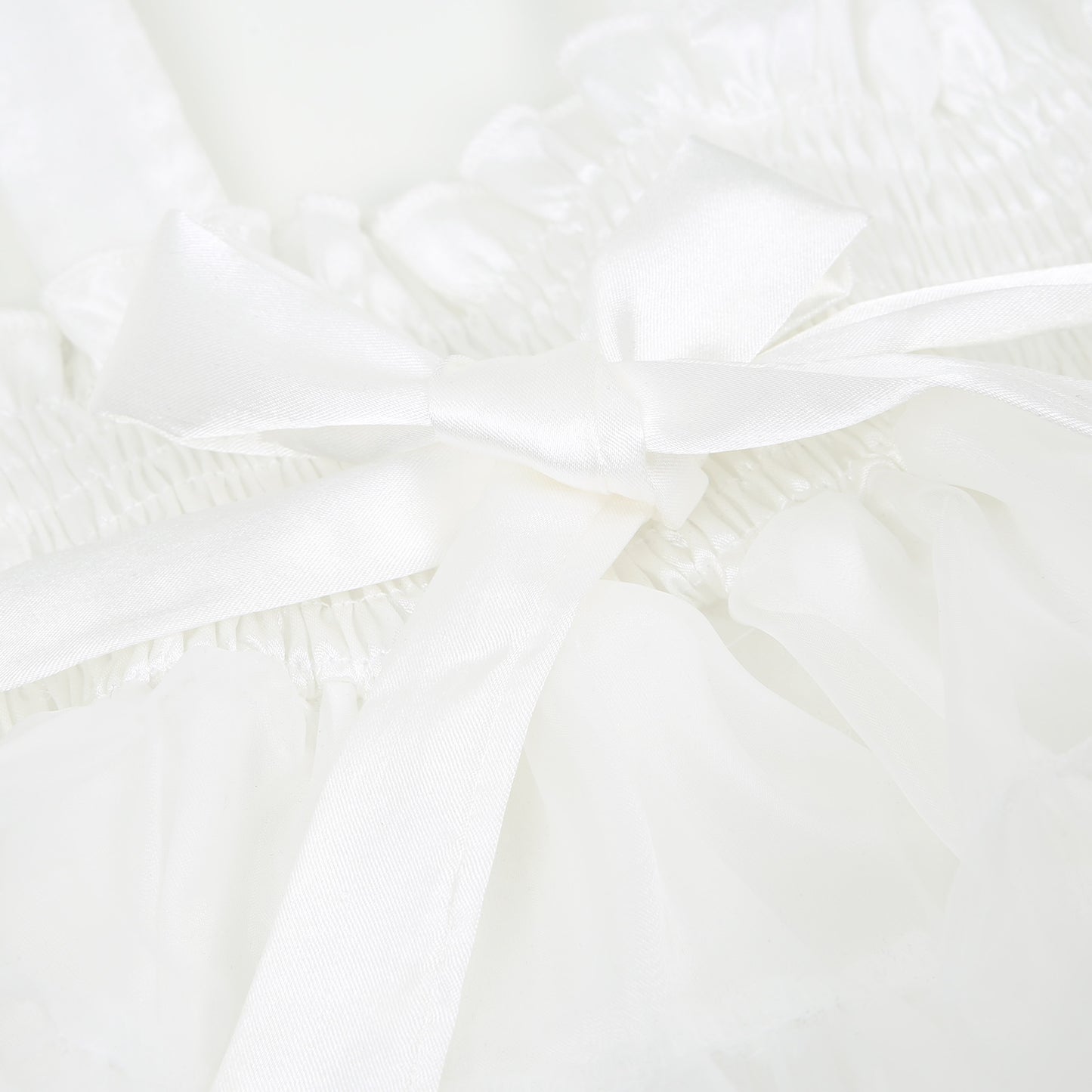 Satin-Tüllromper Ballerina weiß