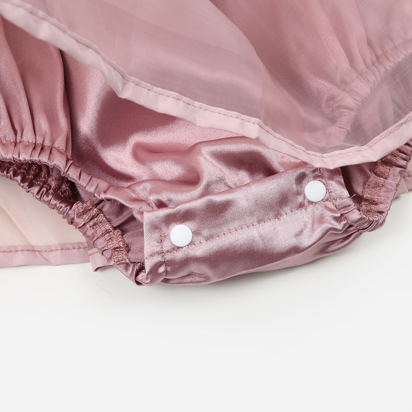 Satin-Tüllromper Ballerina altrosa dunkel