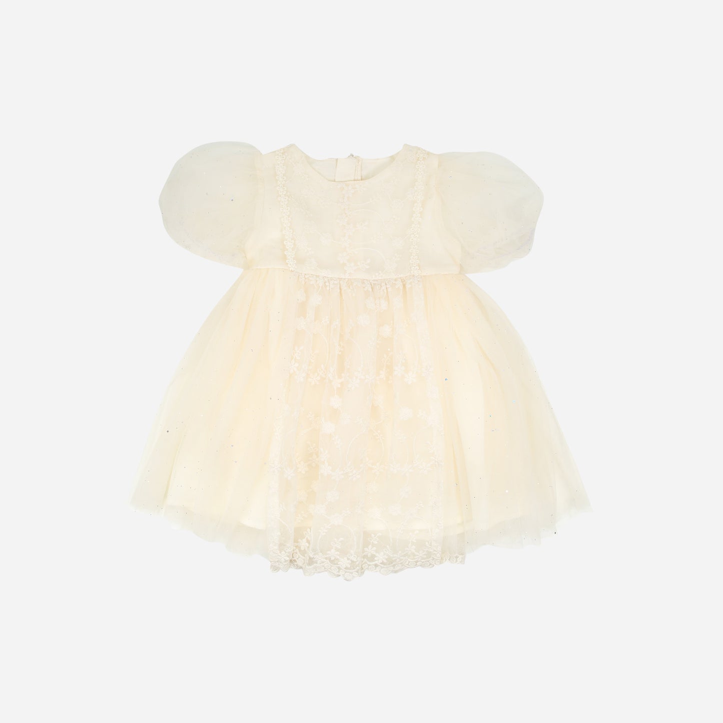 Tüllkleid mit Spitze und Glitzer