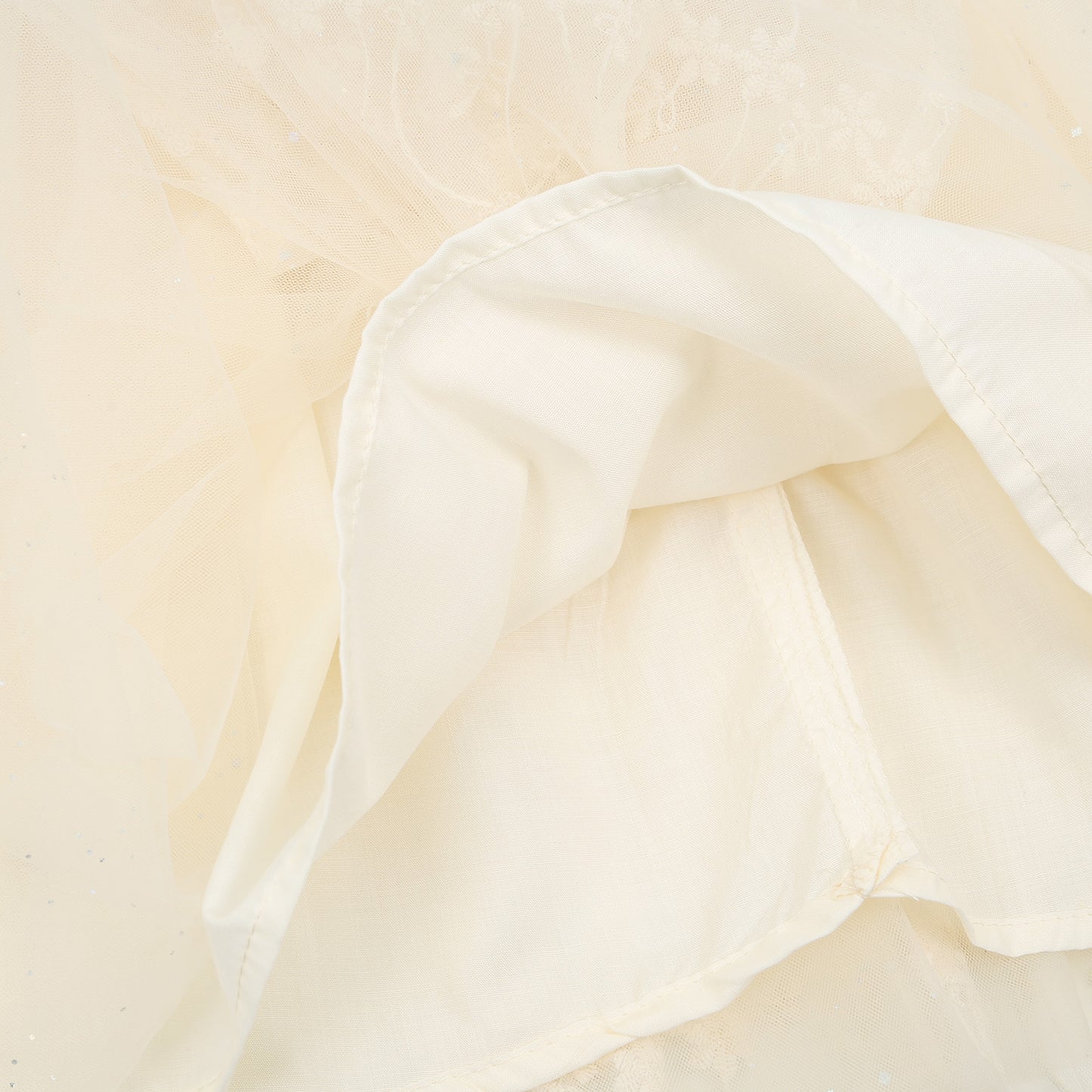 Tüllkleid mit Spitze und Glitzer