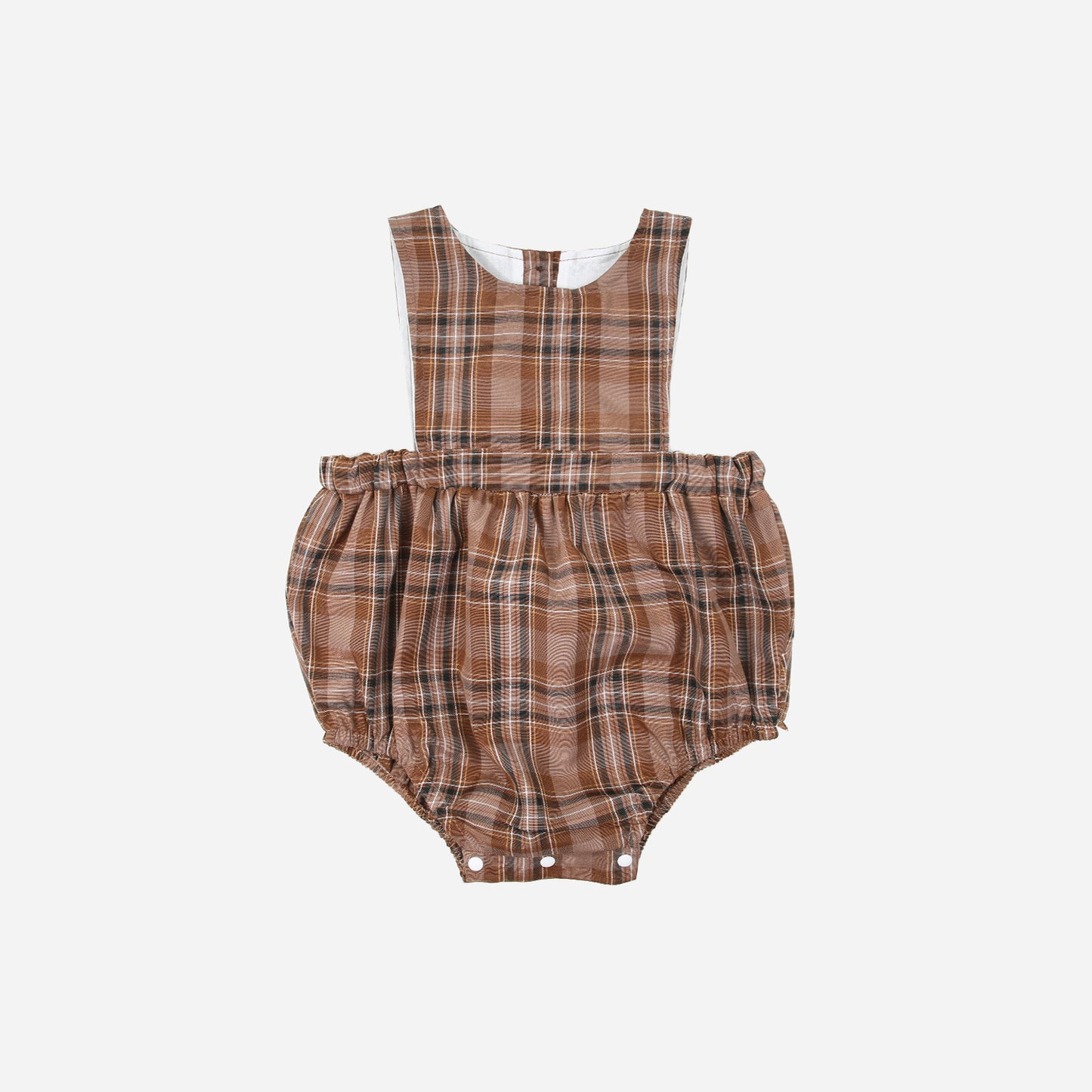 Romper kariert braun
