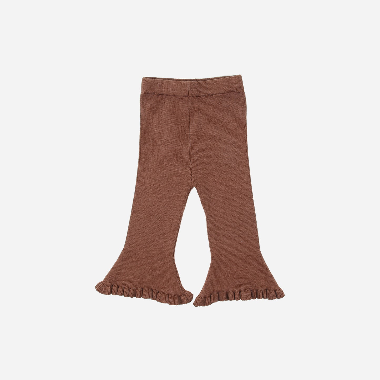 Strickhose Flared Rüschen