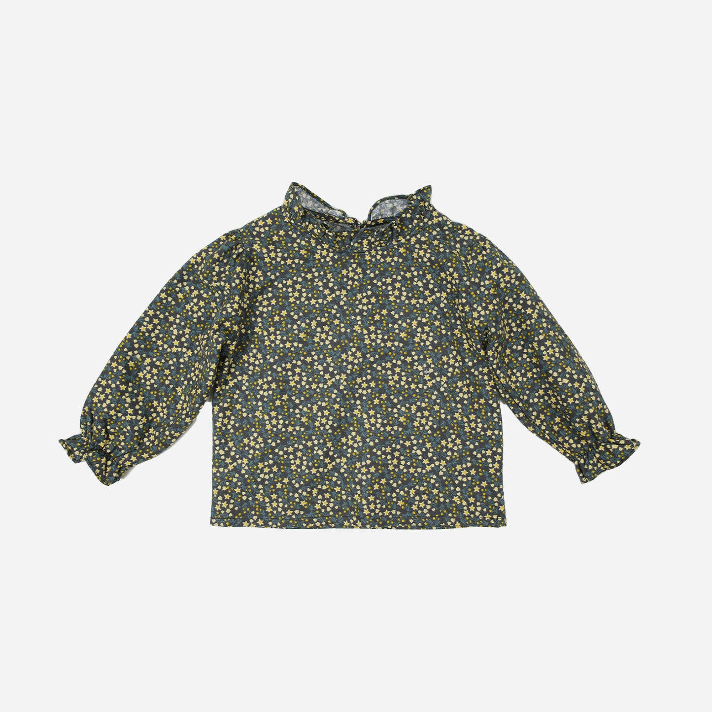 Bluse Floral petrol