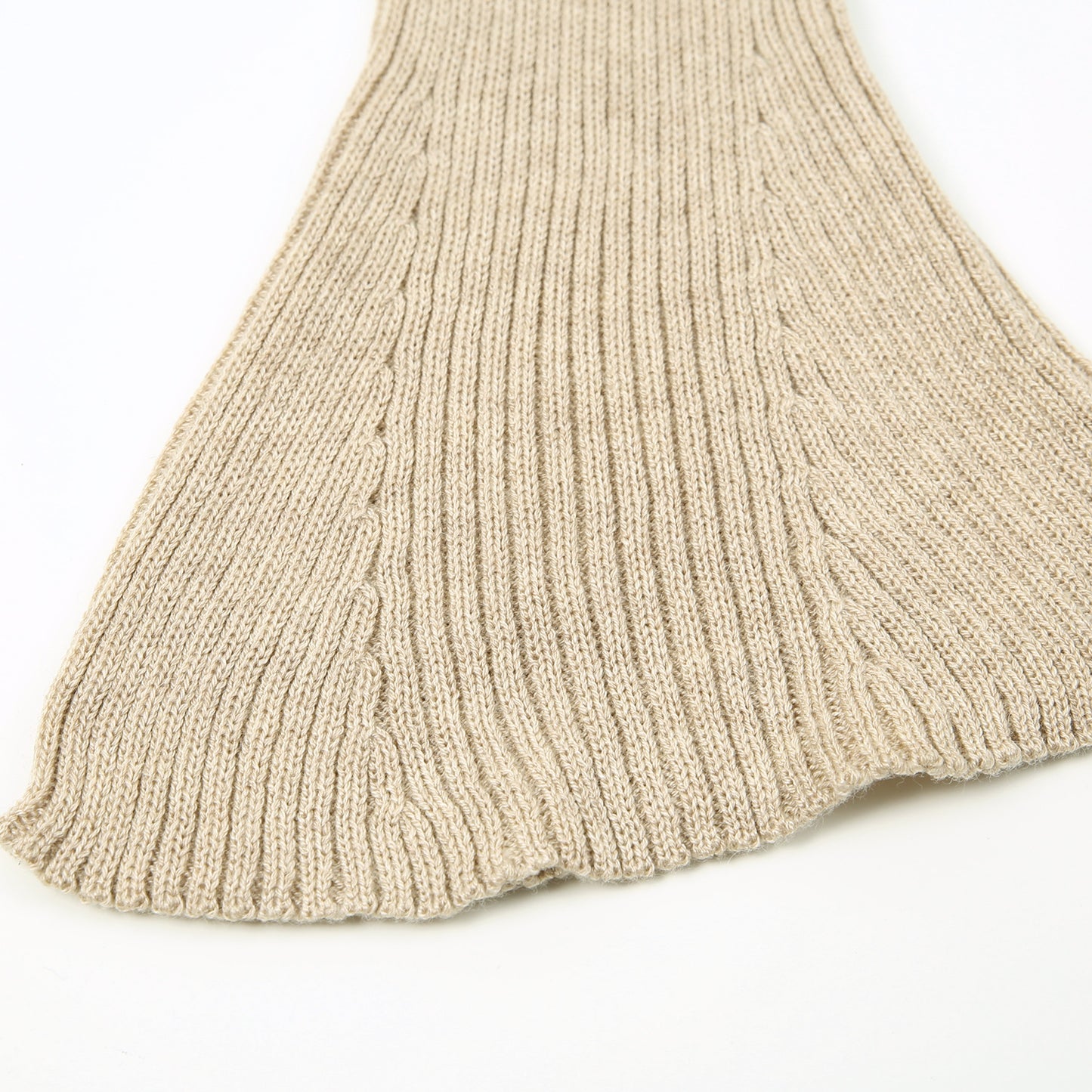 Strickhose Flared beige