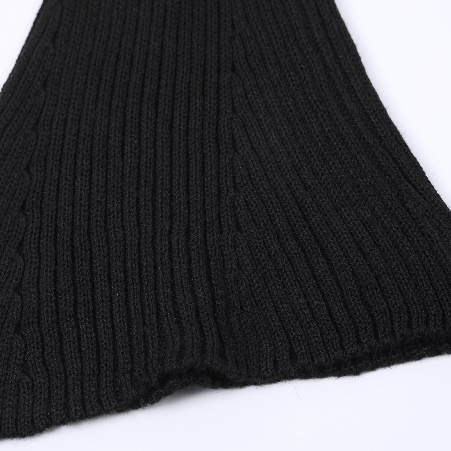Strickhose Flared schwarz