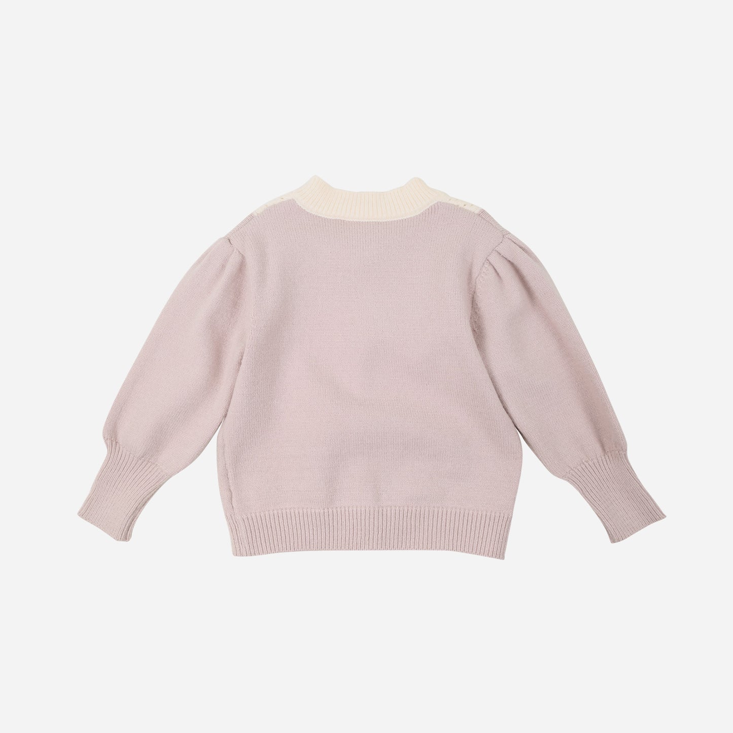 Strickjacke Floral lavendel-creme
