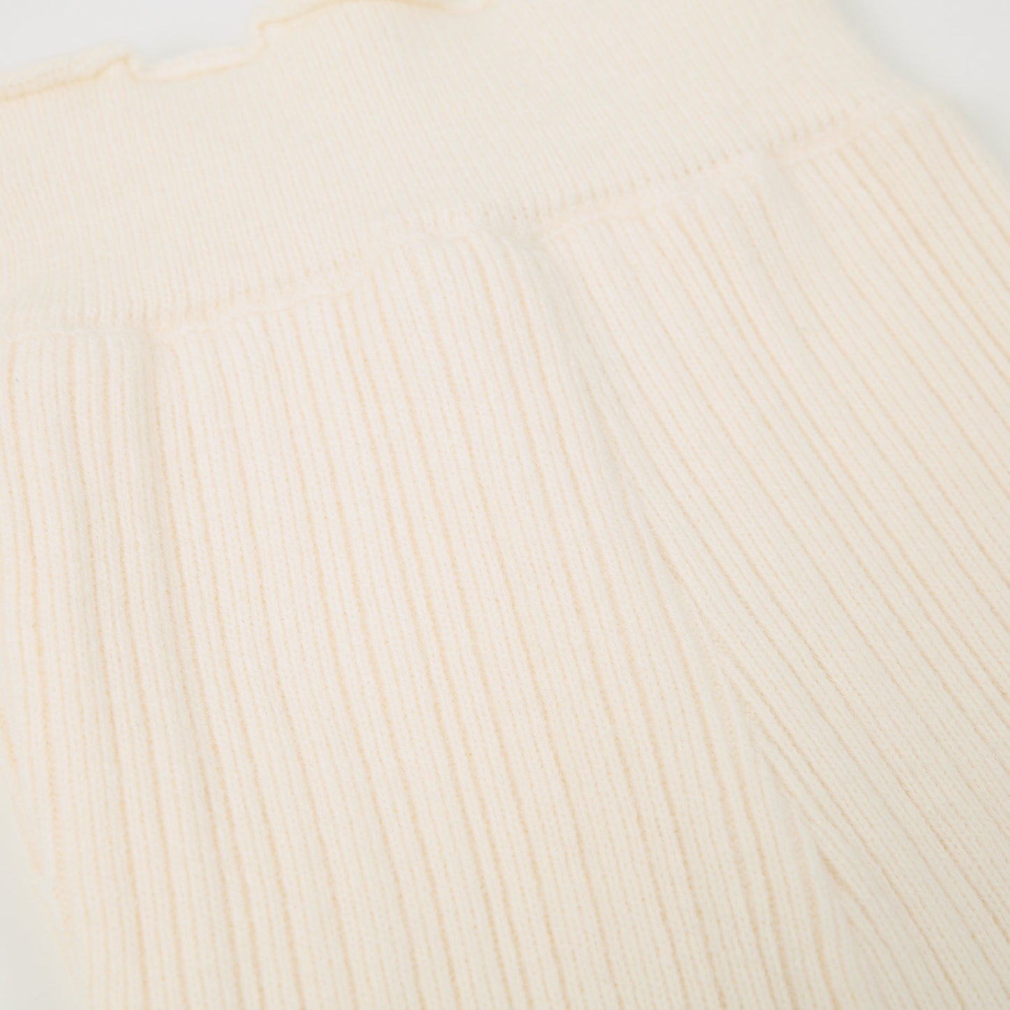 Strickhose Flared creme