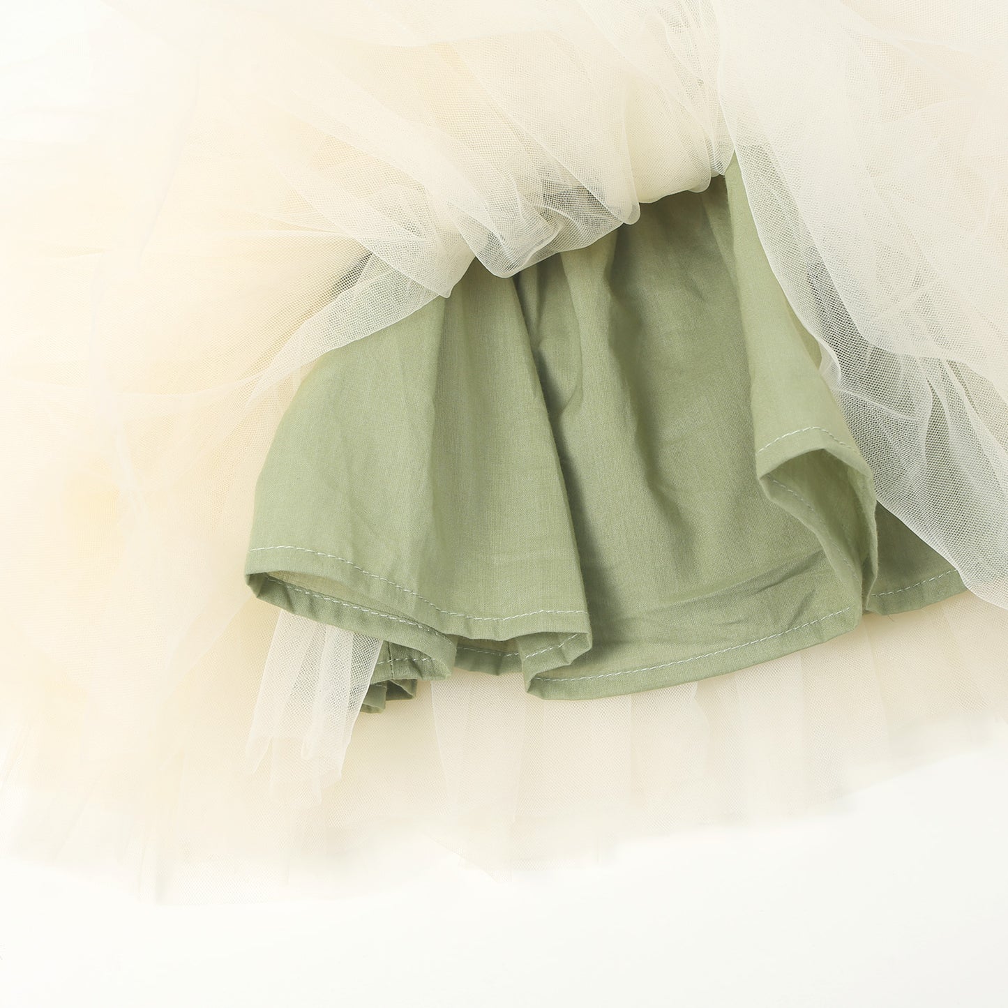 Tüllkleid Ballerina grau-grün