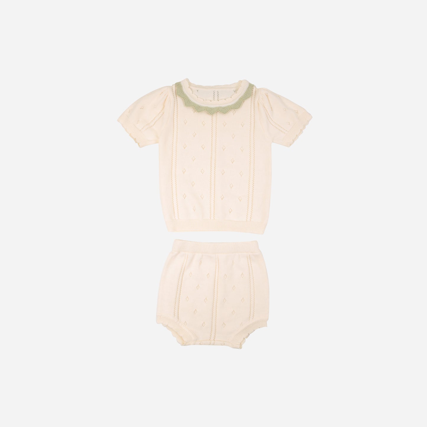 Strickset Silence creme