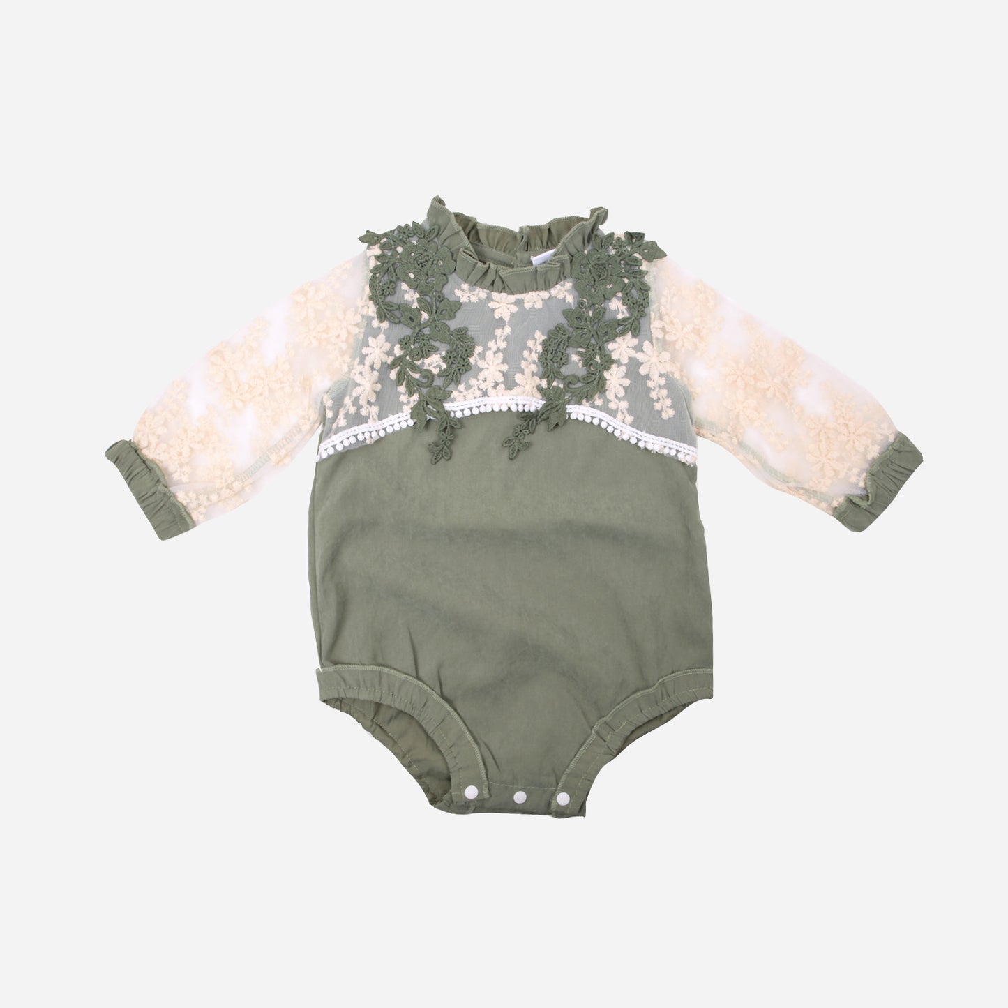 Romper florale Spitze