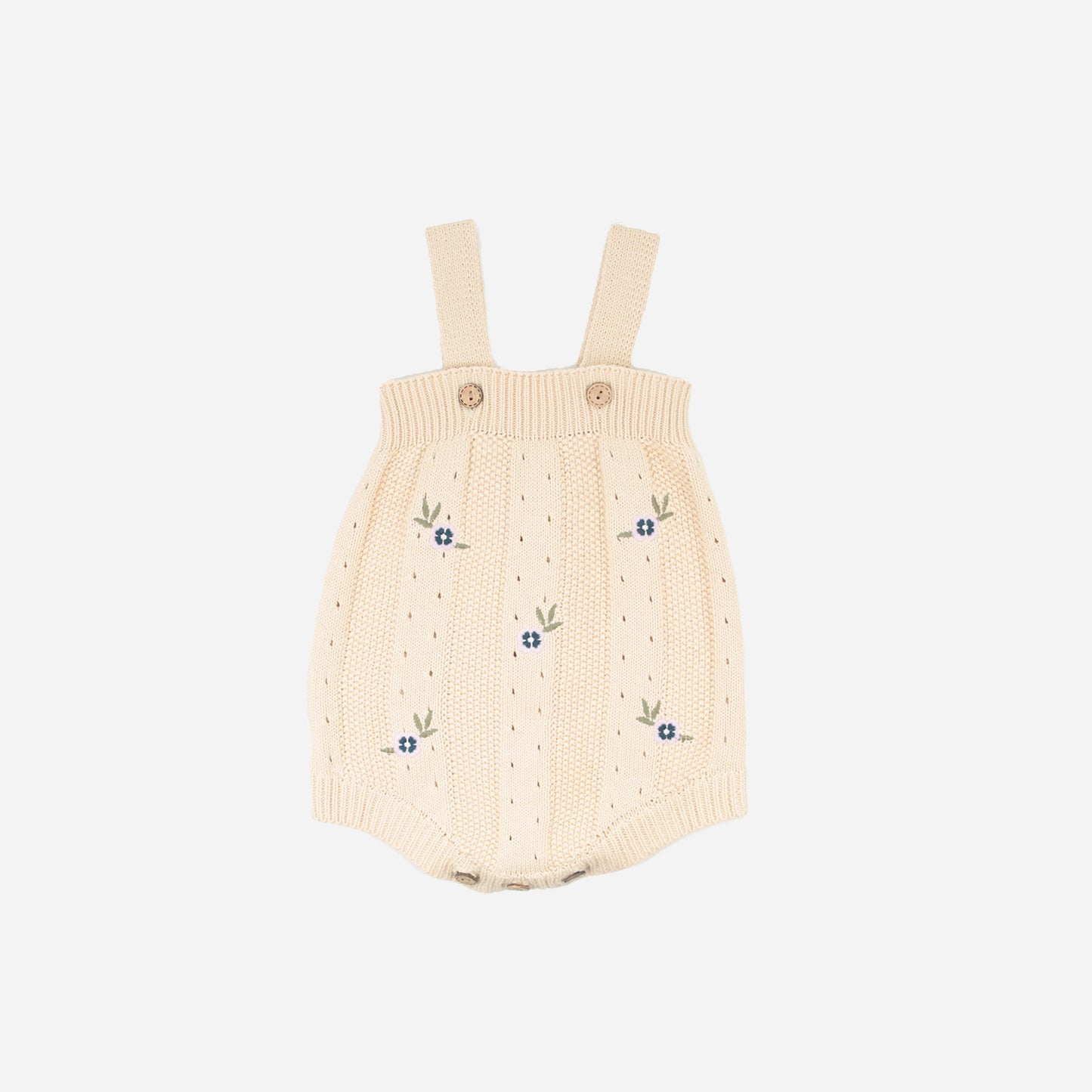 Strickromper Floral beige