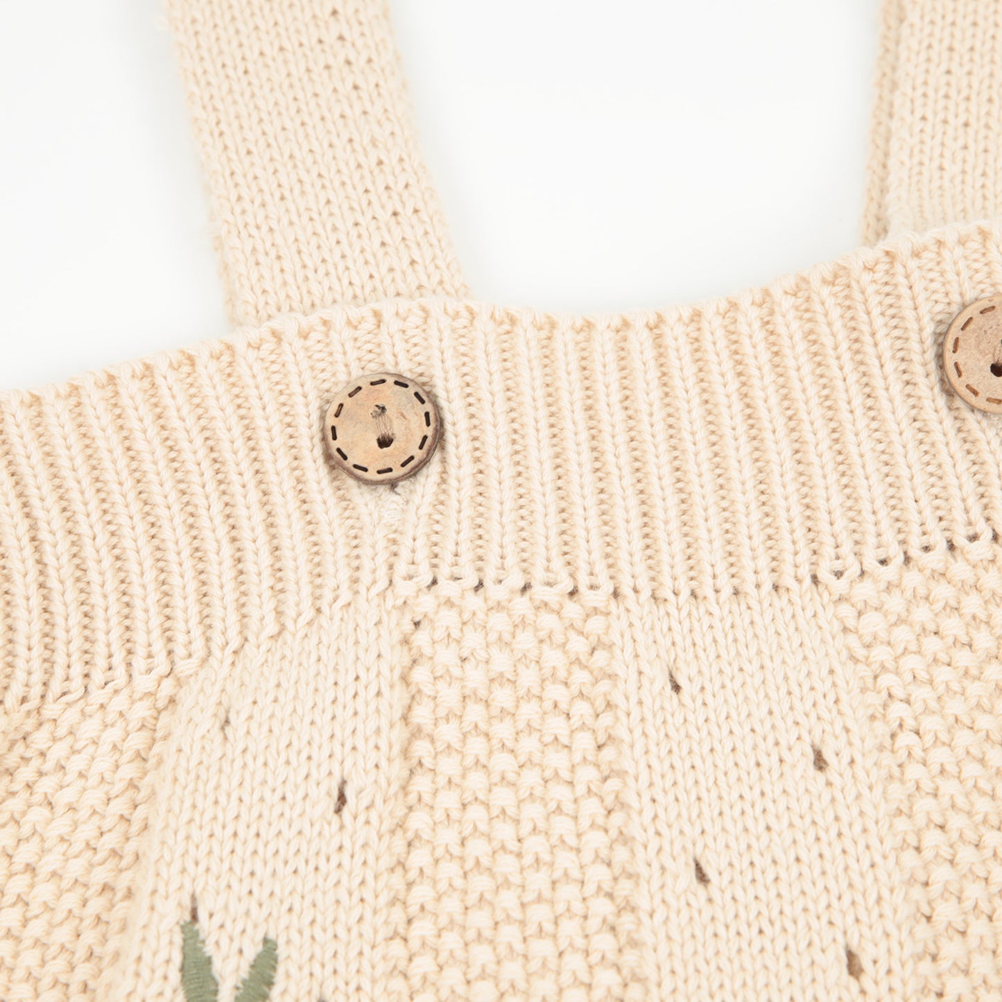 Strickromper Floral beige