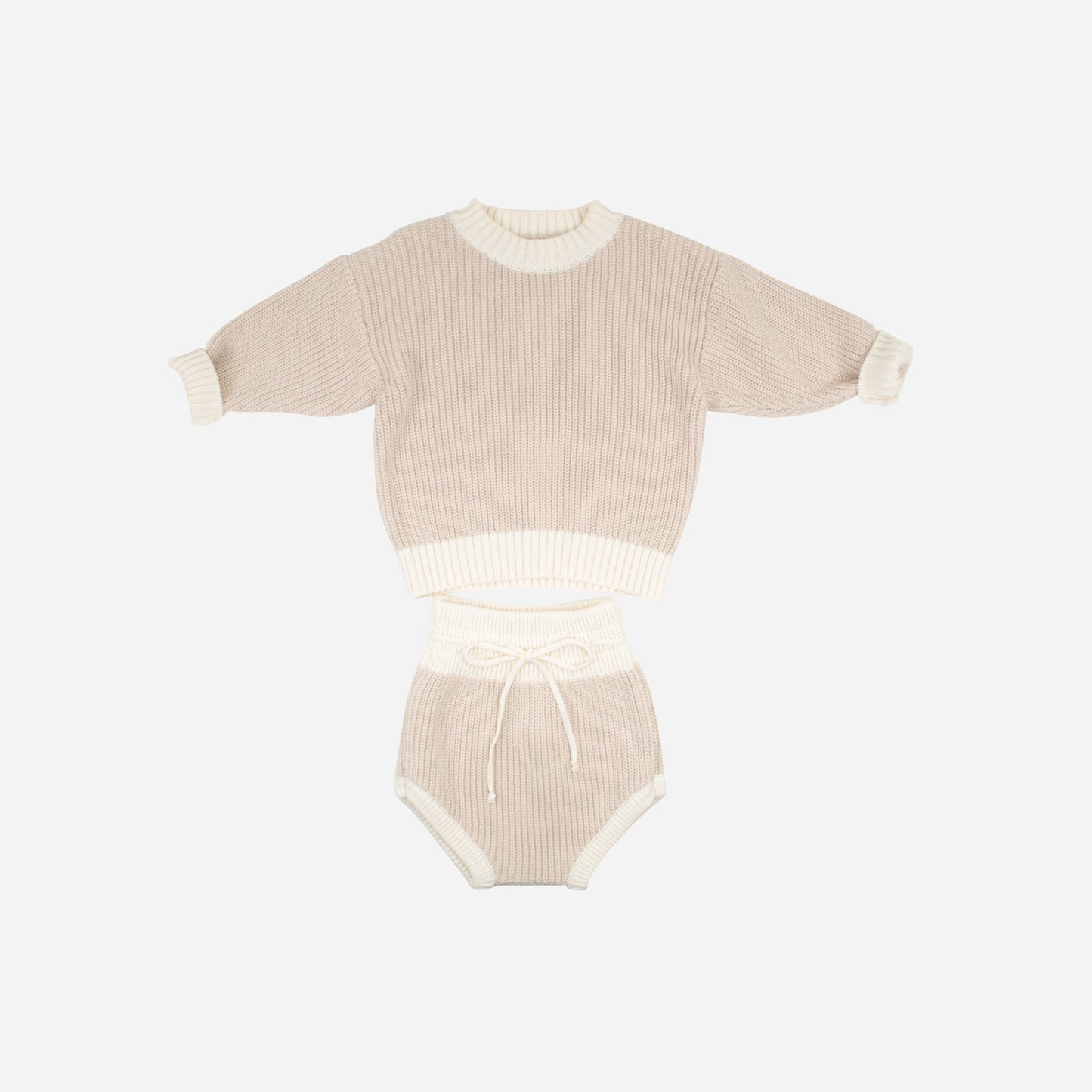 Strickset Cozy beige