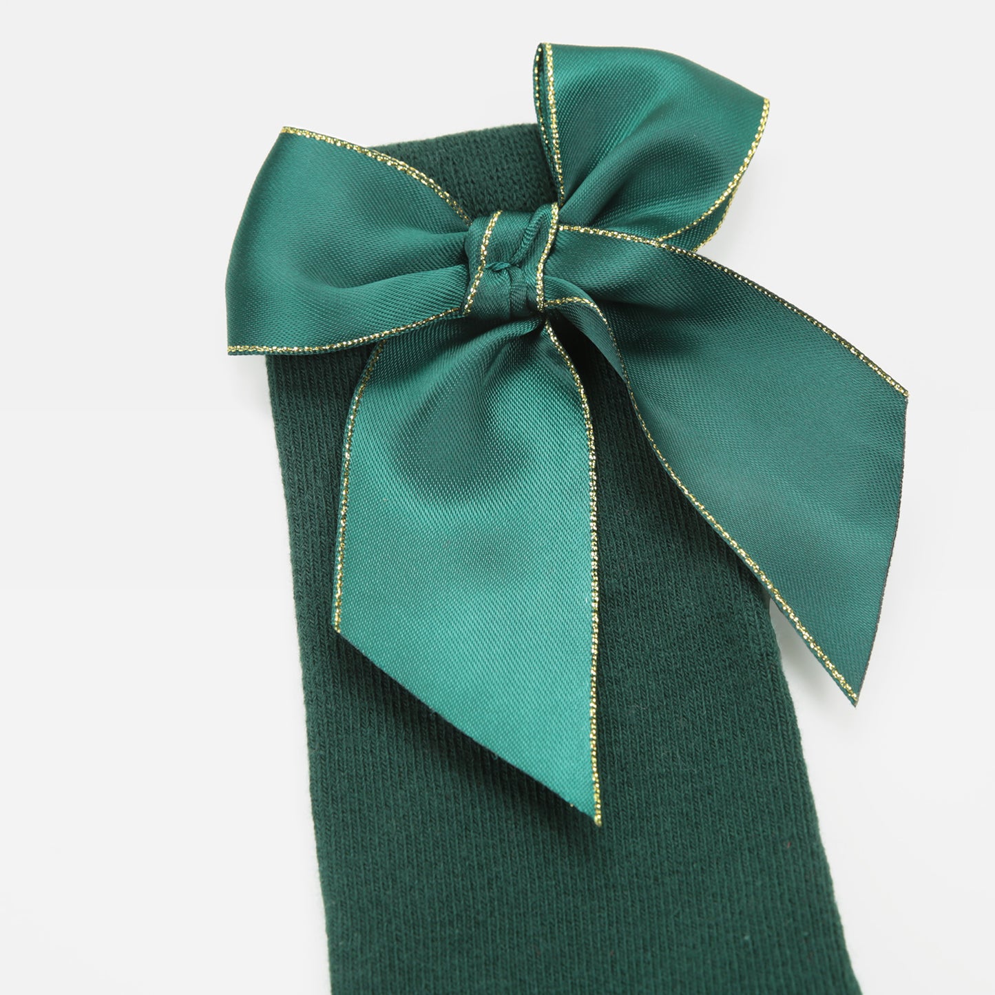 Strümpfe Satinschleife grün