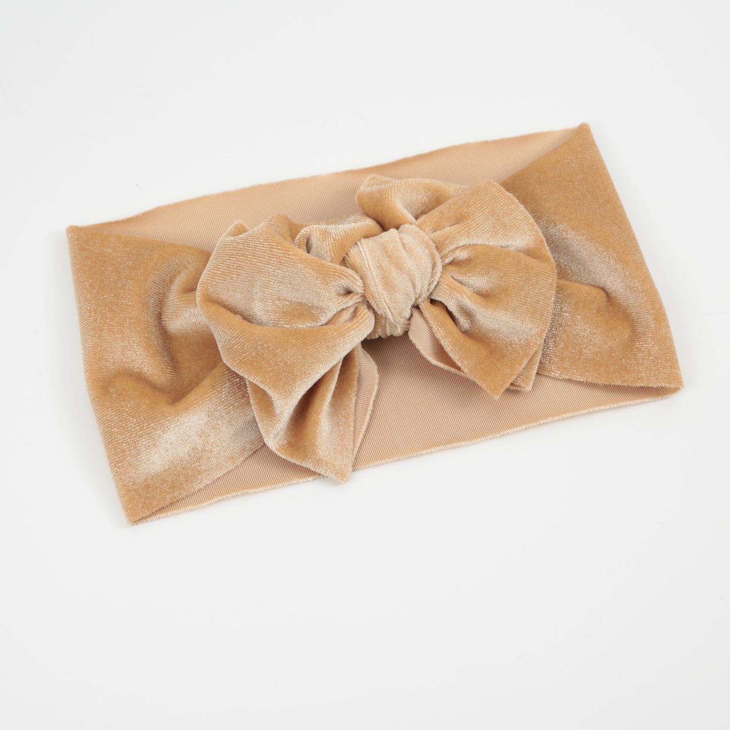 Samtstirnband Schleife gold