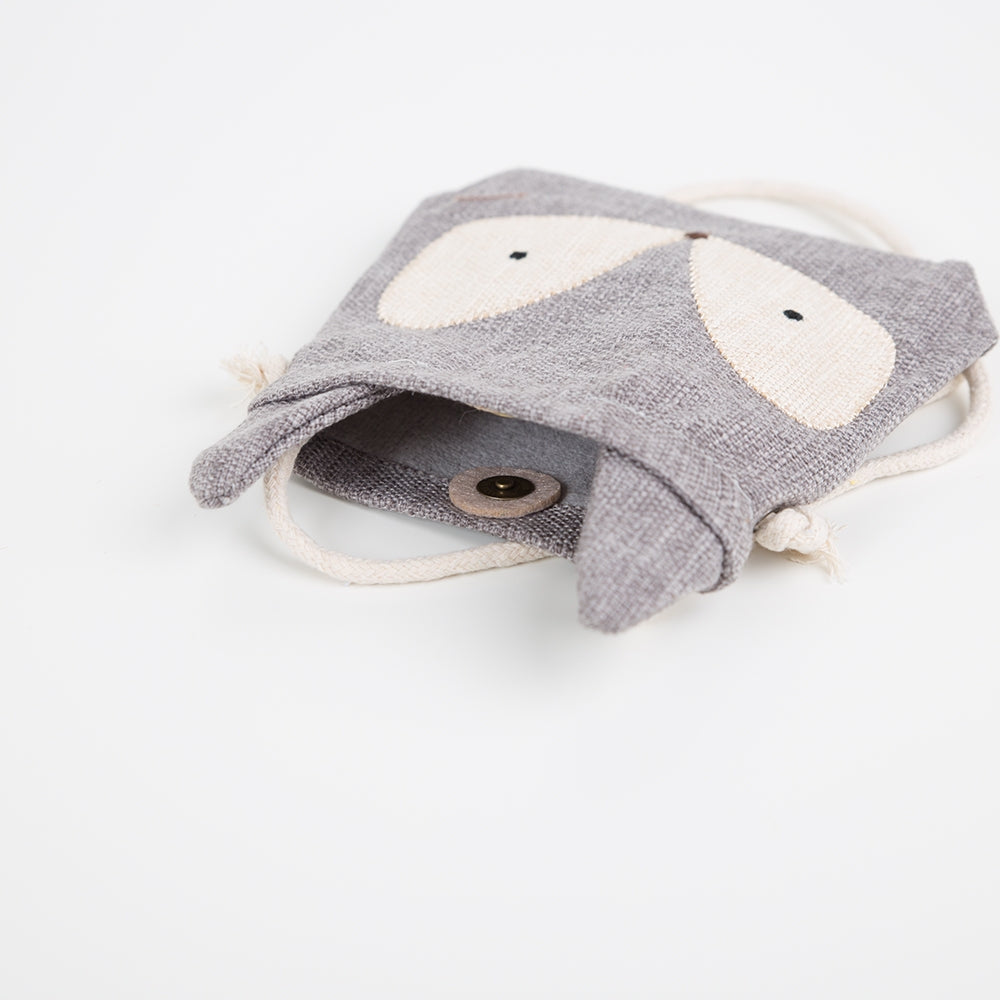 Leinentasche Fuchs grau