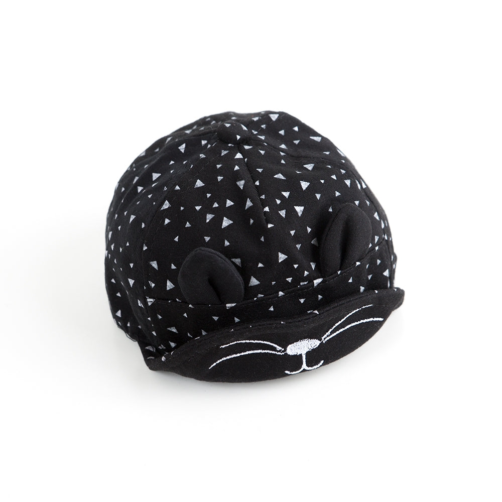 Cap Katze Dreiecke schwarz