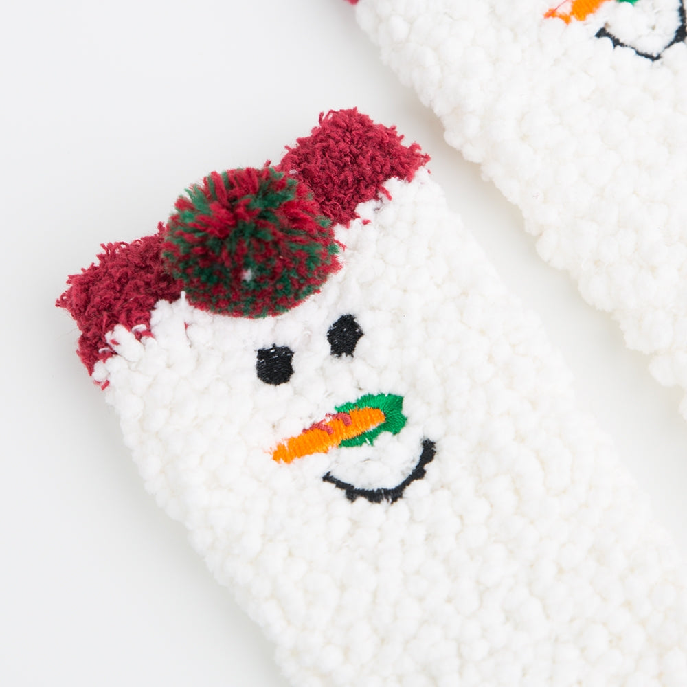 Kuschelsocken Schneemann