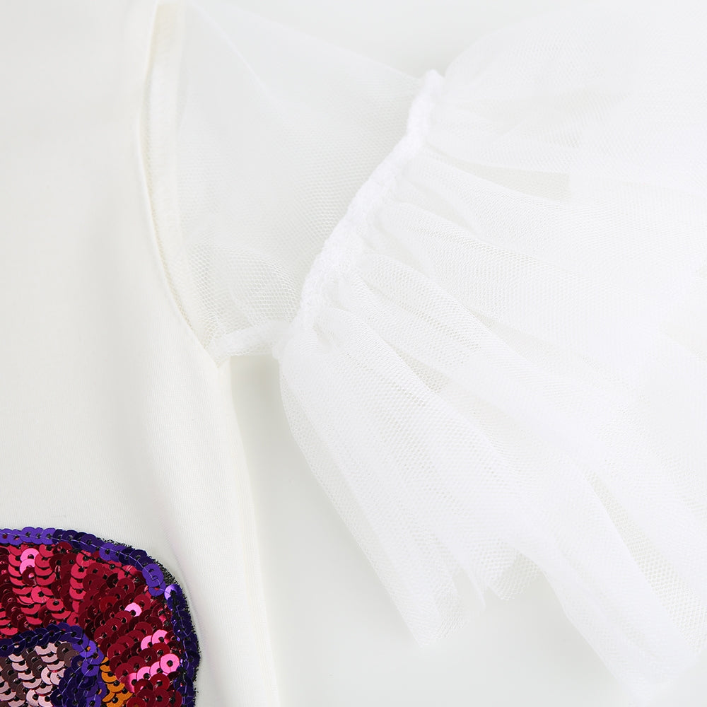 Kleid Lips weiß Mama