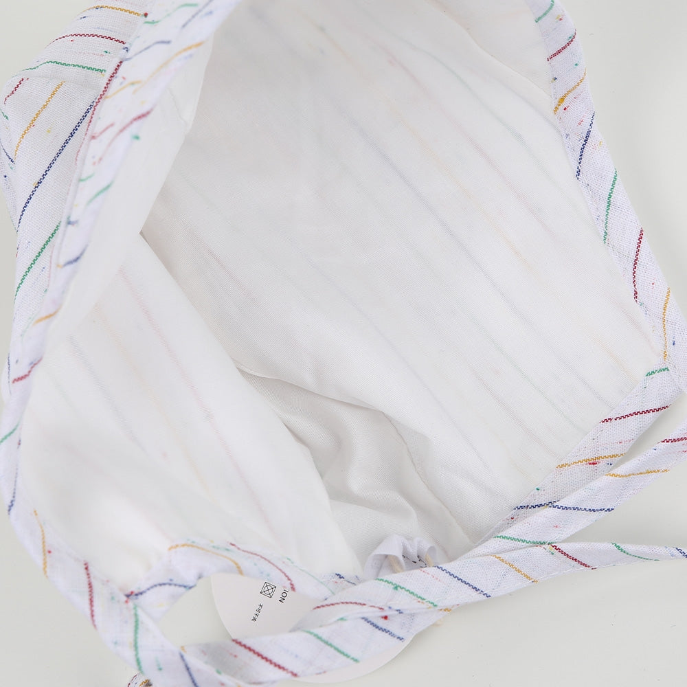 Baumwollhaube bunt gestreift