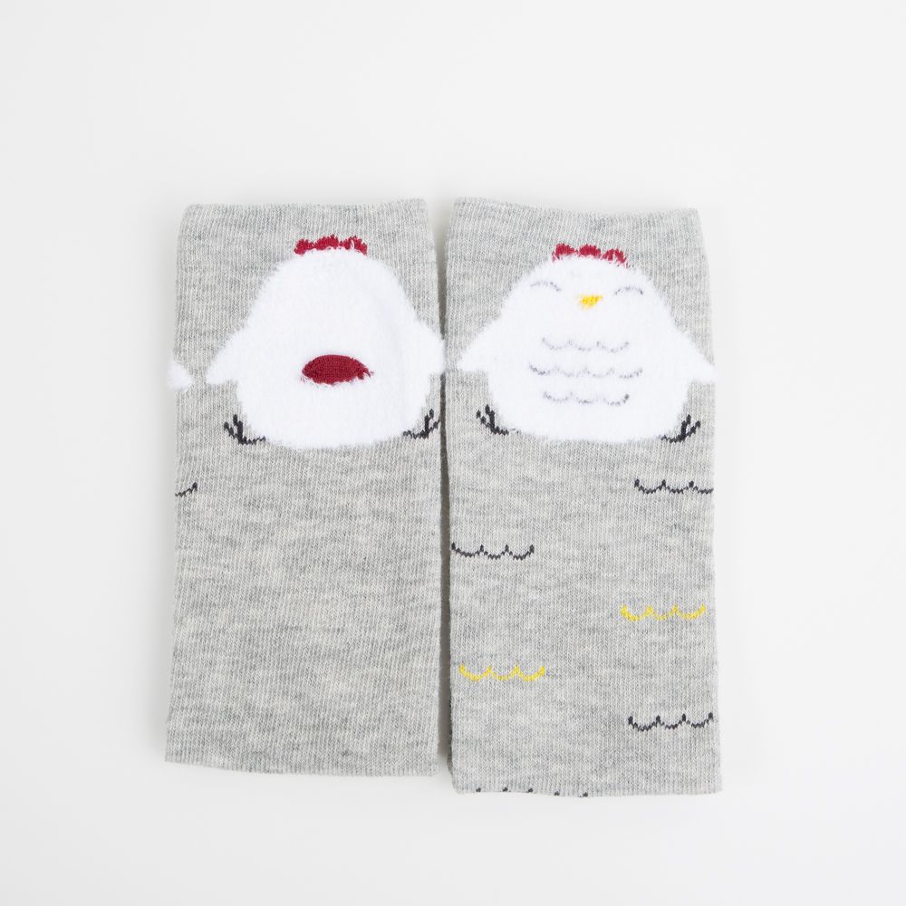 Kniestrümpfe flauschiges Huhn