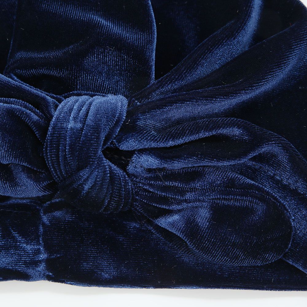 Samtturban Schleife royalblau