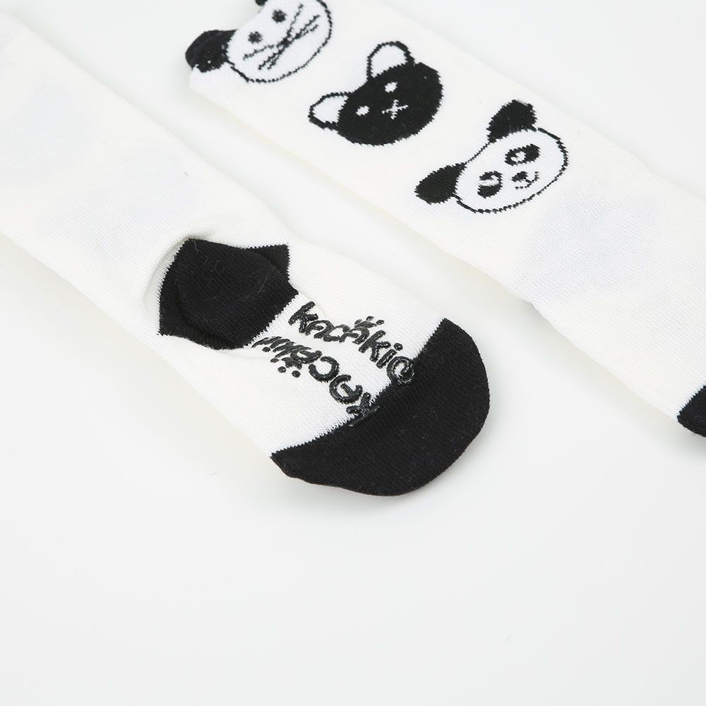 Strümpfe Tiermotive weiß