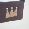Tasche Krone grau