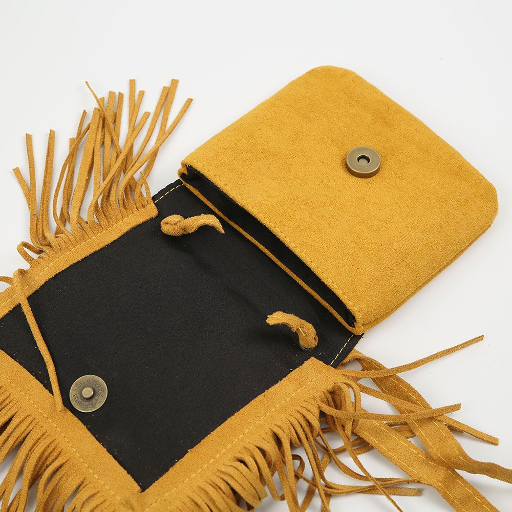 Tasche Fransen curry