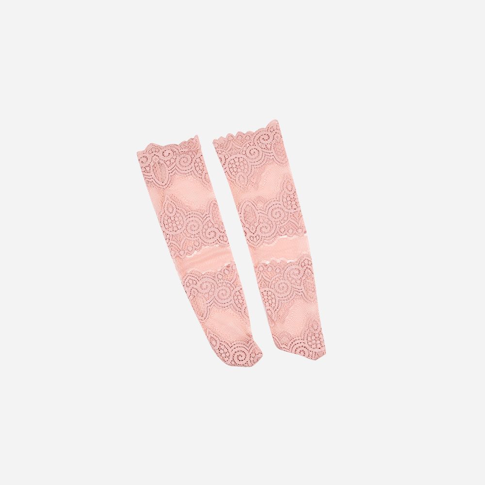 Spitzenstrümpfe altrosa