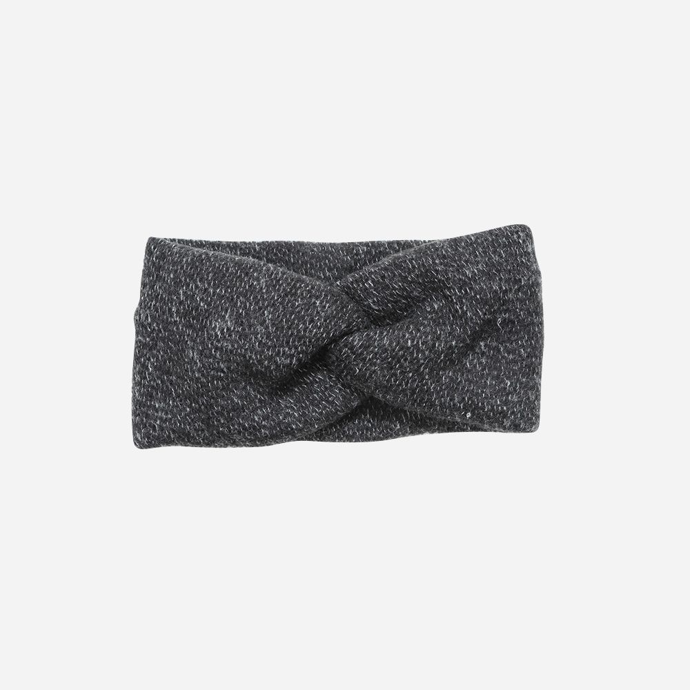 Strickstirnband verwickelt schwarz