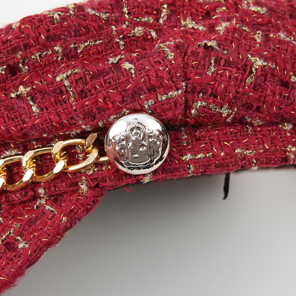 Schiffermützer Bouclé-Design rot