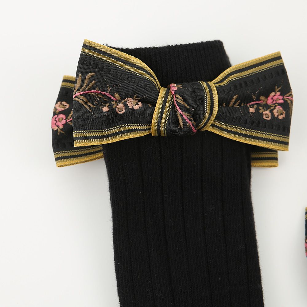 Strümpfe+1 Haaraccessoire Schleife schwarz