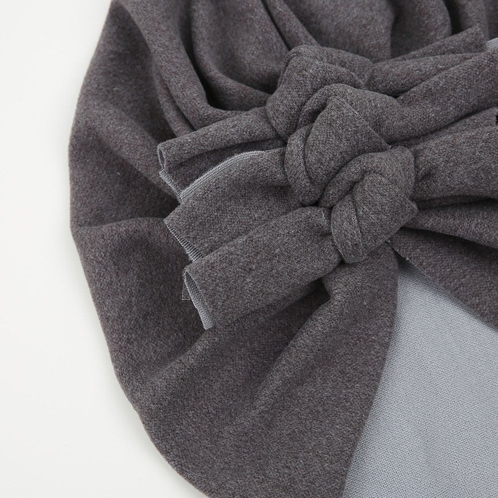 Turban 3er Knoten grau