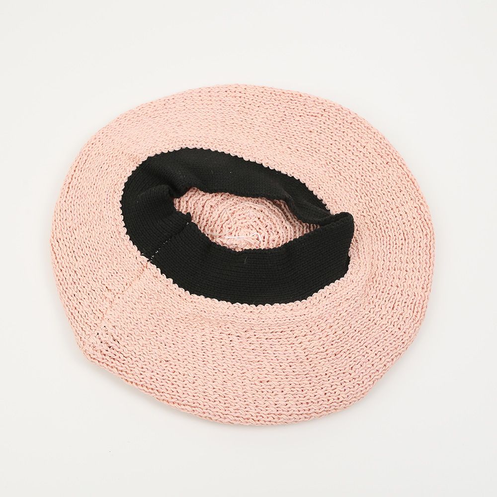 Baskenmütze rosa Satinschleife