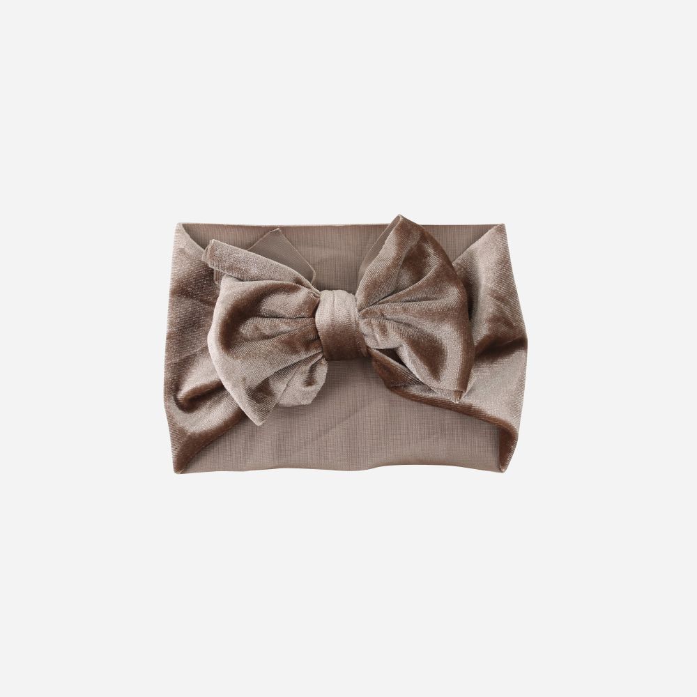 Samtstirnband Schleife II bronze