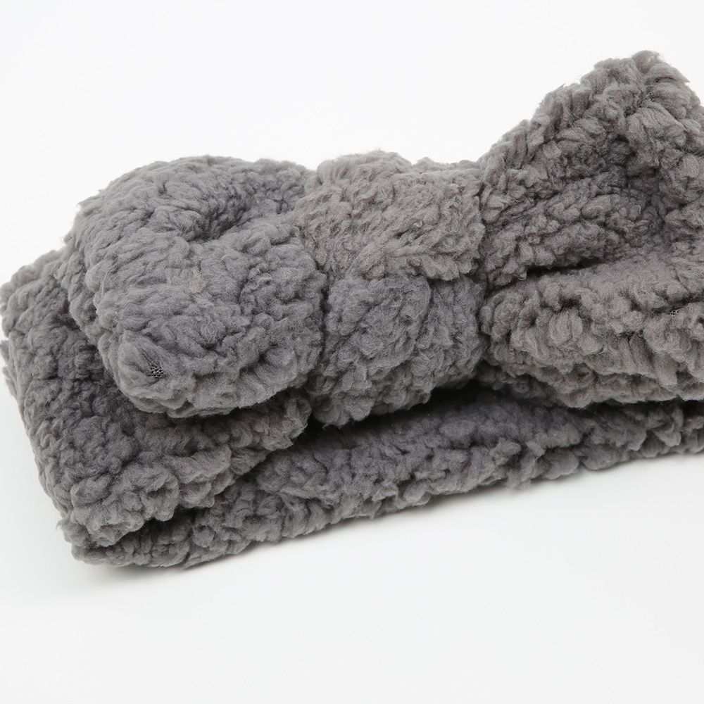 Stirnband Teddy grau