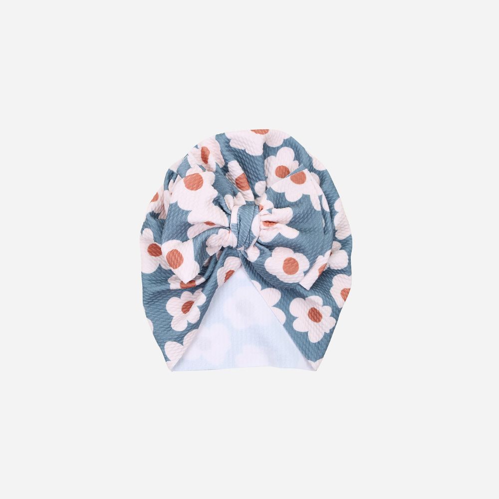 Turban Waffelpiqué Schleife Daisy
