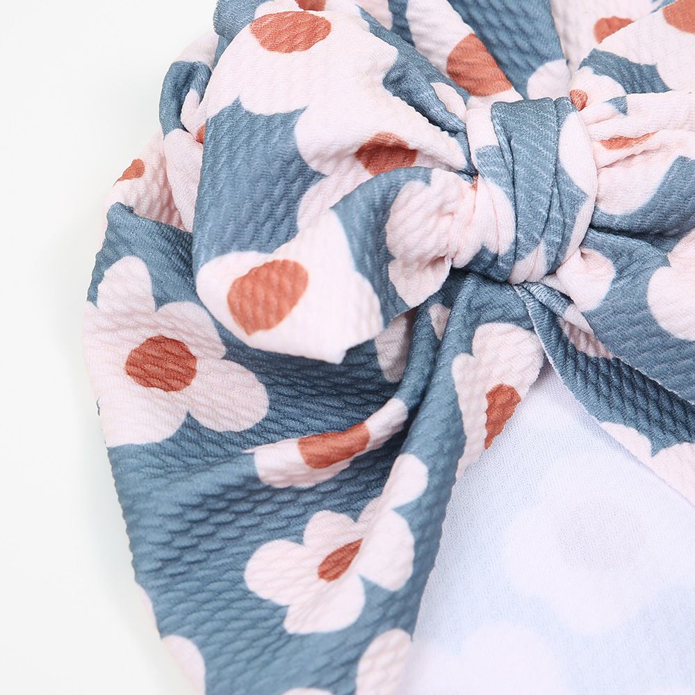 Turban Waffelpiqué Schleife Daisy